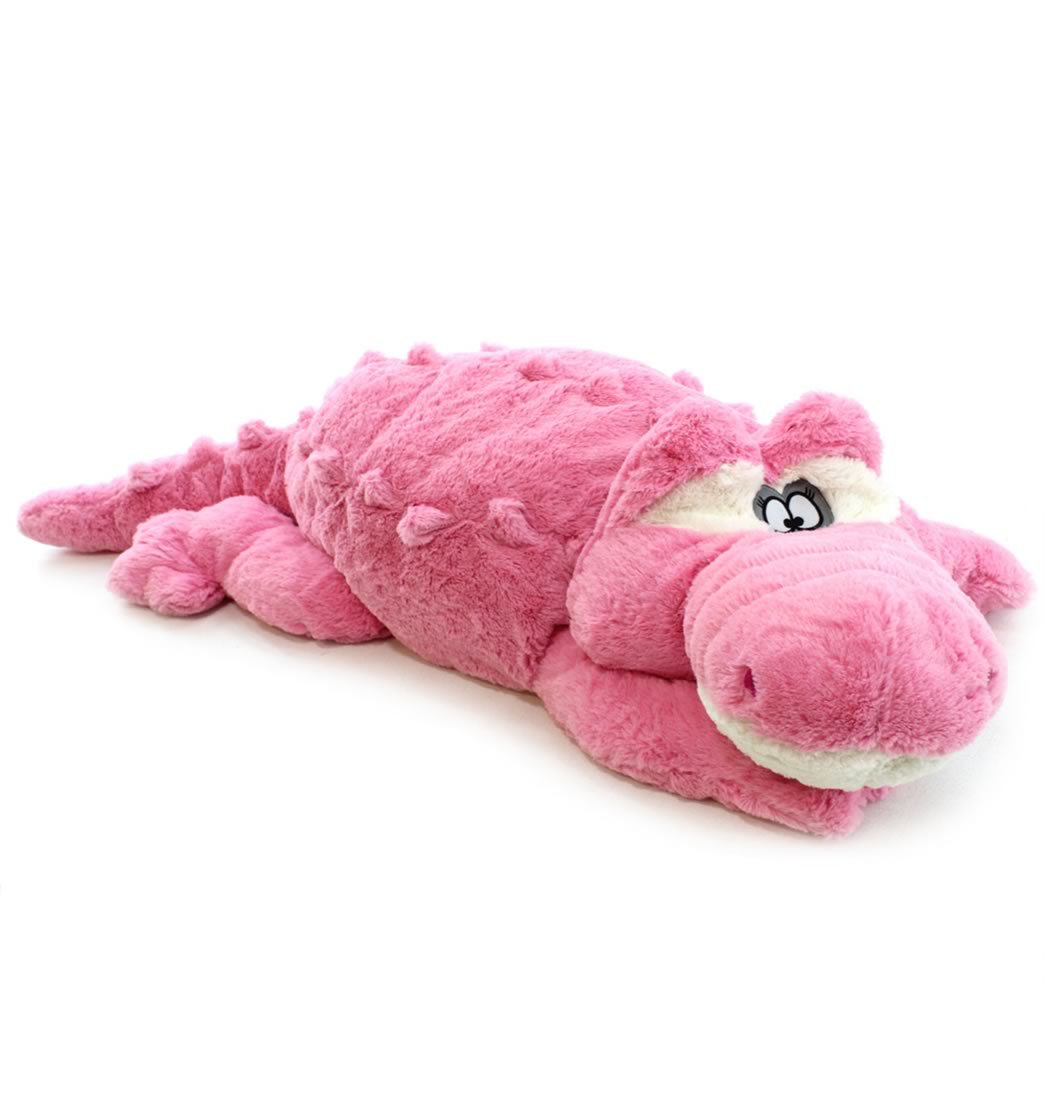 Peluche Cocodrilo Acostado - Rosado | Knasta Colombia