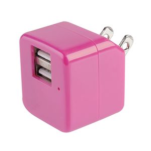 Adaptador de Pared Doble - Rosado