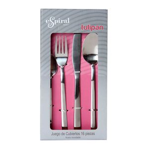 Juego de Cubiertos 16 piezas Tulipán