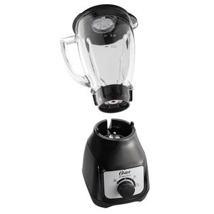 Licuadora con Vaso de Vidrio y Control de Perilla - Negro