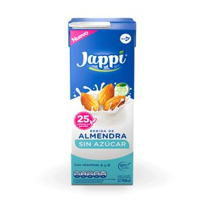 Bebida de Almendra Sin Azúcar Jappi Tetrapack 900ml