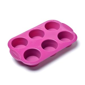 Molde de Silicona para 6 Ponqués Press