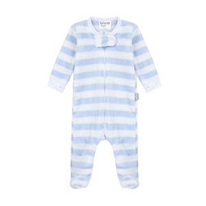 Set 2 Piezas Pijama con Pie y Cobija Niño Azul