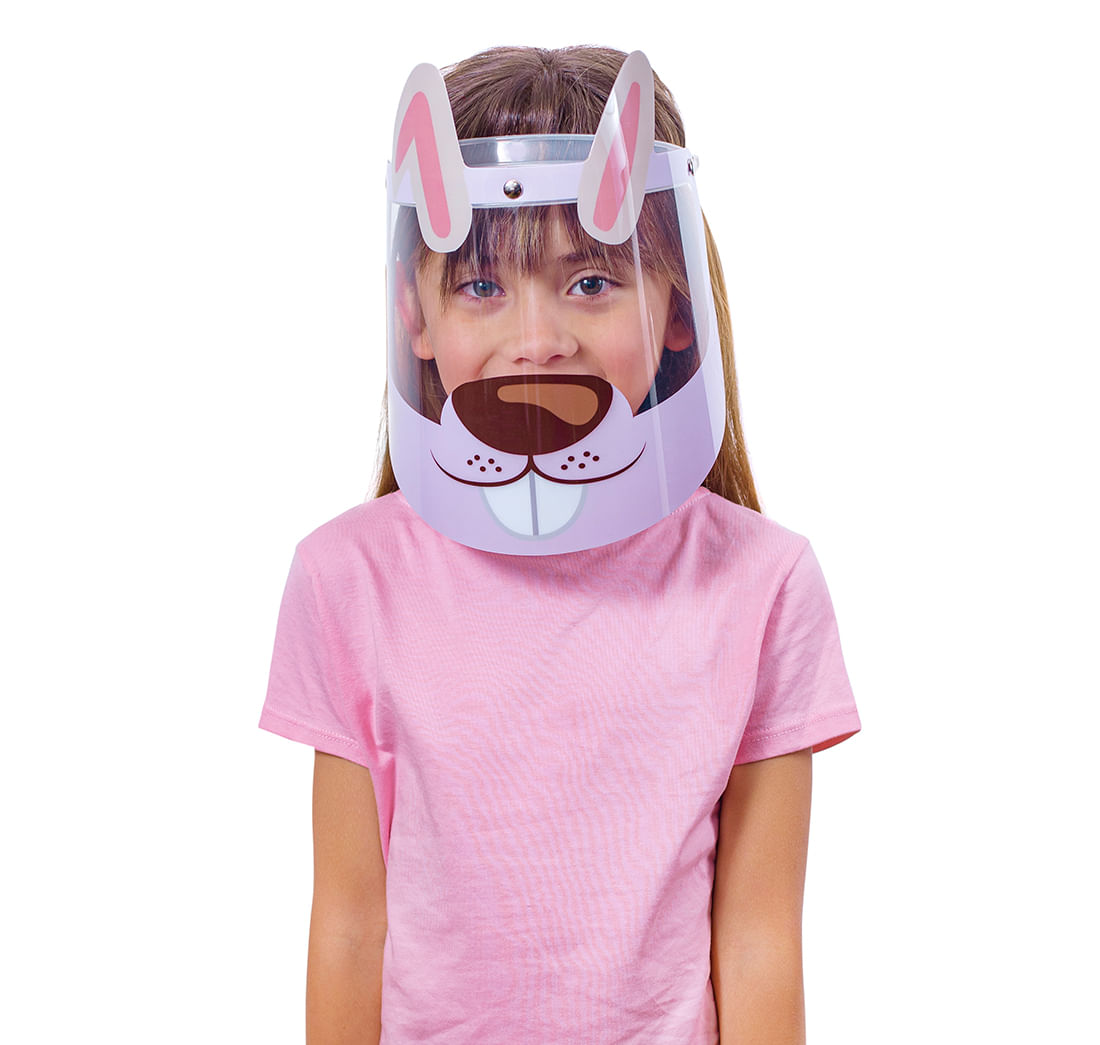 Máscara protectora de conejo para niña Bium