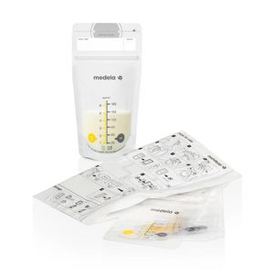 Set 25 Bolsas de Almacenamiento Leche Materna Transparente 180 ml