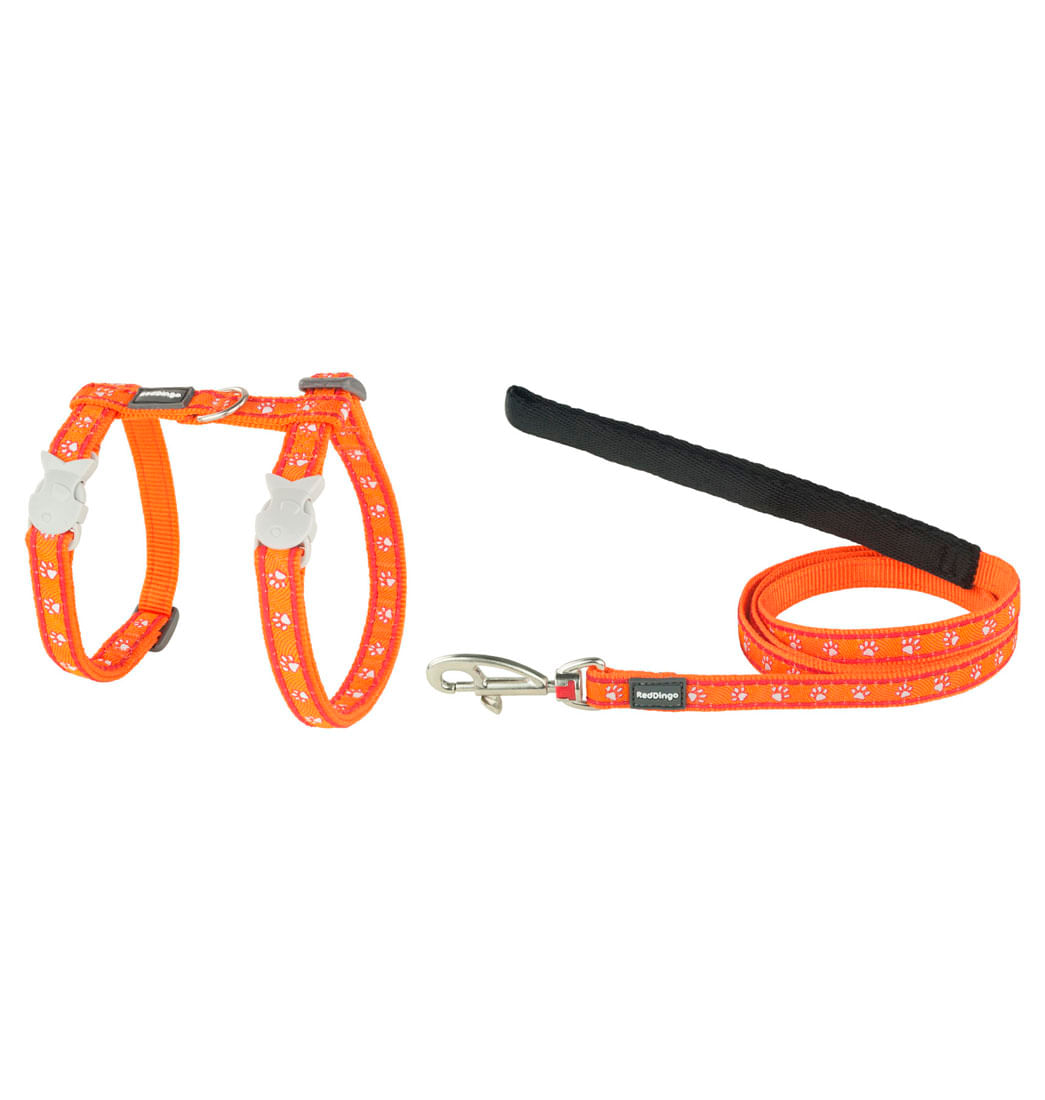 Pechera Desert Paws Reddingo para Gatos XS - Naranja