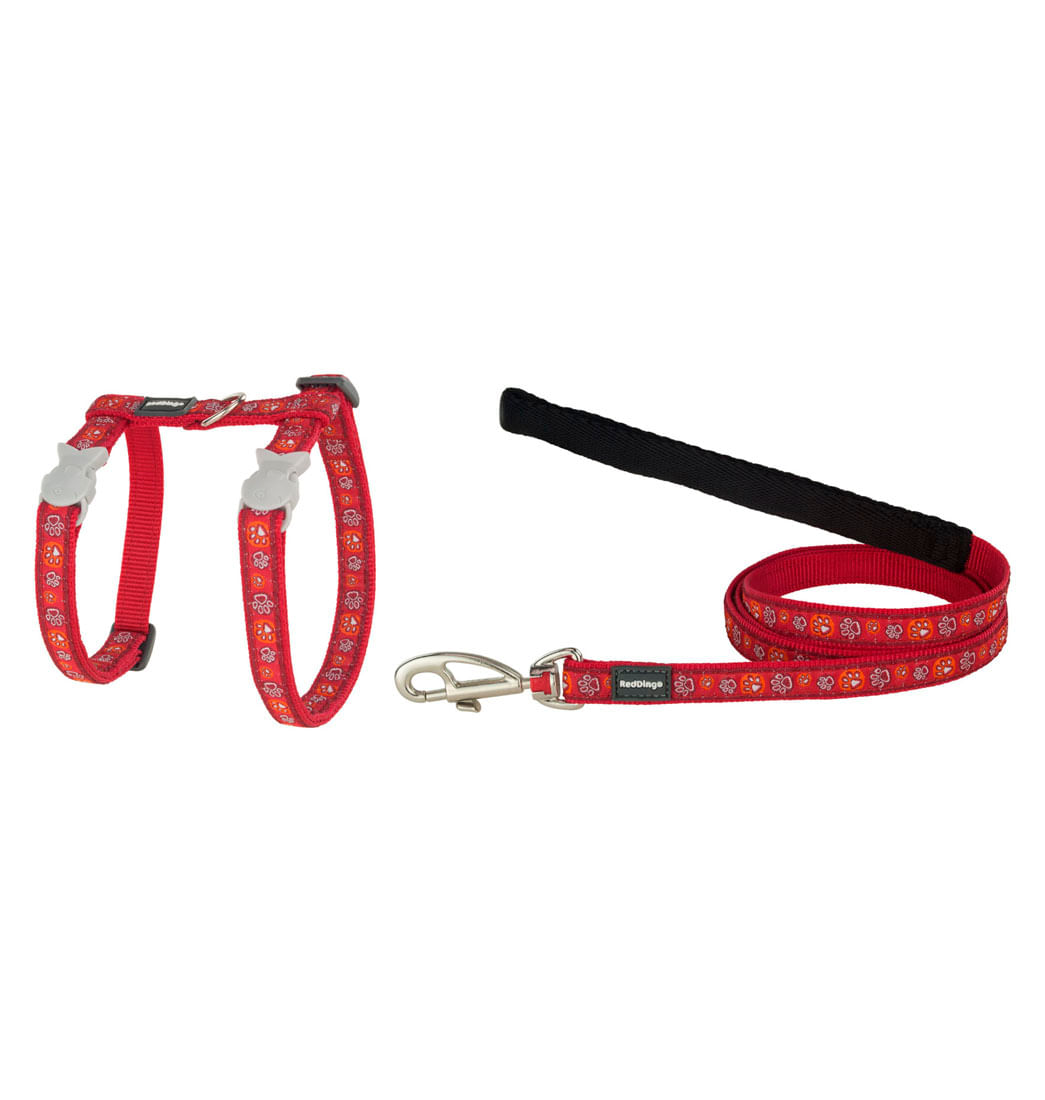 Pechera Paws Reddingo para Gatos XS - Rojo