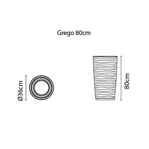 Maceta Grego 56L Tramontina - Gris