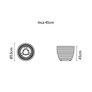 Maceta Inca 54L Tramontina - Gris