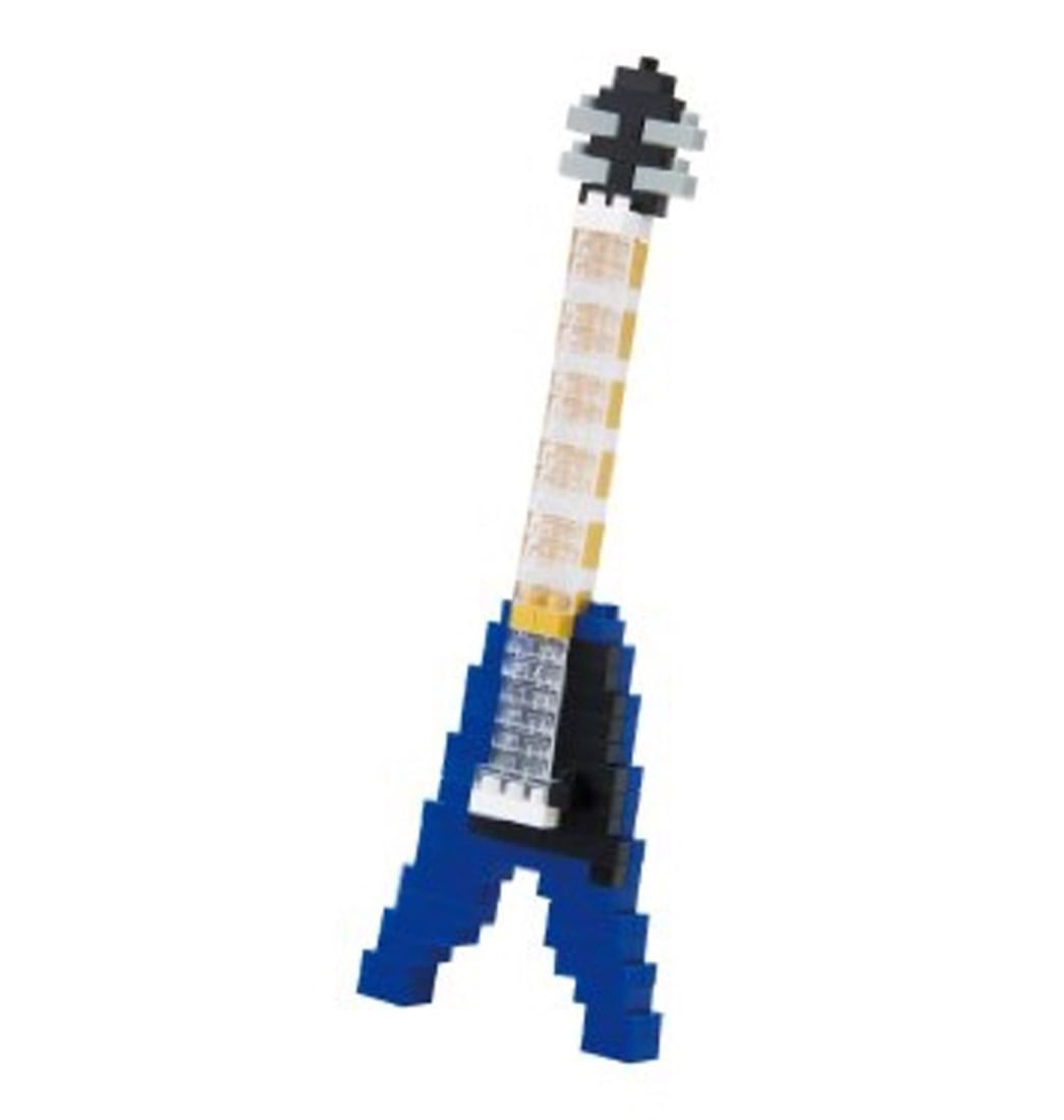 Guitarra Eléctrica Nanoblock Azul - Chokolha