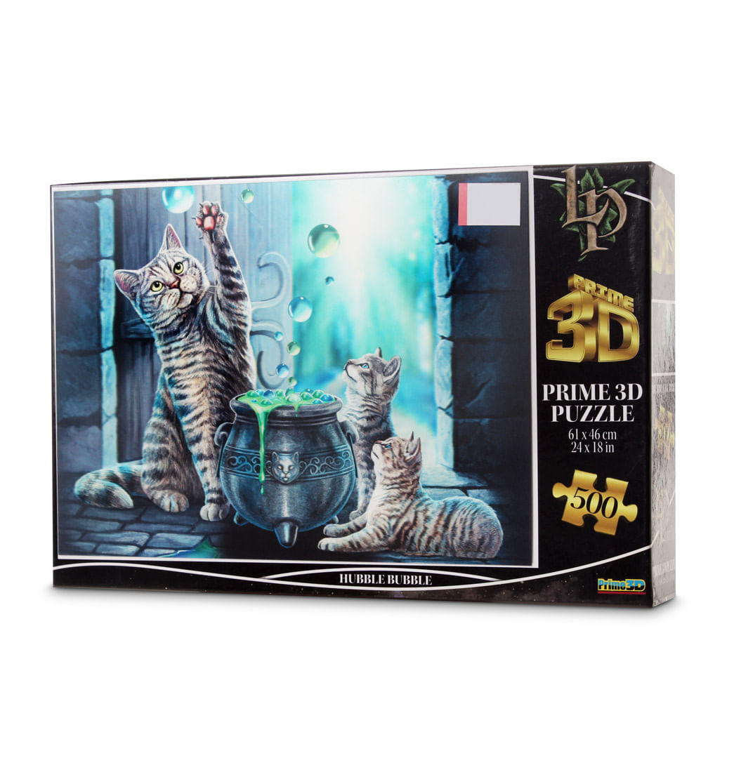Rompecabezas 3D Gato Burbujas 500 Piezas - Prime 3D