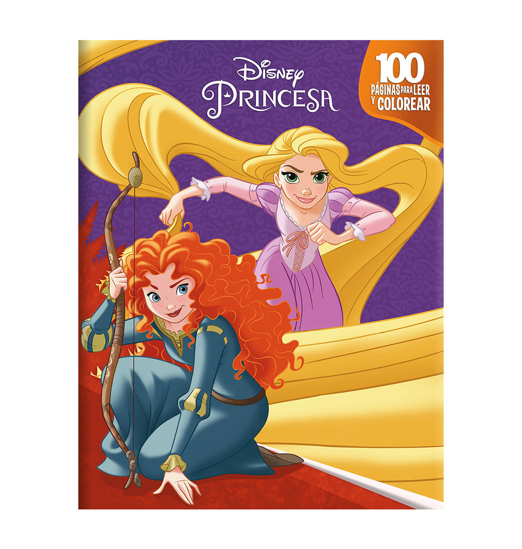 Libro para Colorear Disney 100 Princesas Deluxe 80 Páginas de