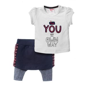 Set Camiseta y Falda Pantalón Niñas Bium - Bebés