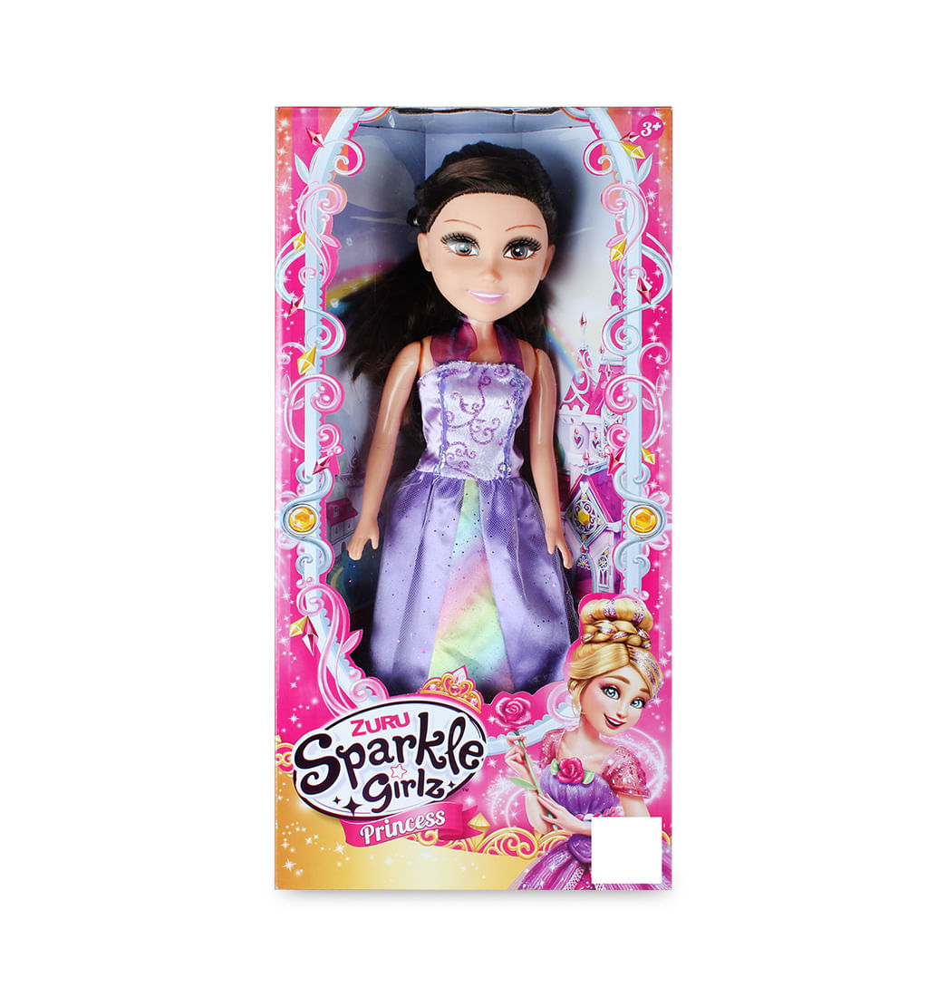 Muñeca Princesa Vestido Morado 45 cm - Sparkle Girlz