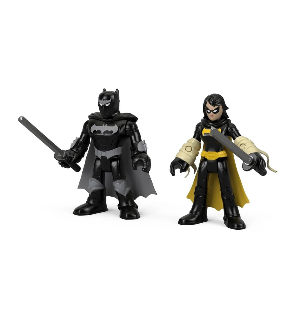 Figuras DC Super Friends - Black Bat y Batman Ninja