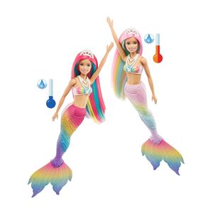 Muñeca Dreamtopia Sirena Arcoíris Mágico - Barbie