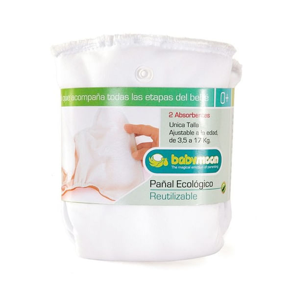 Pack 3 Pañales + Absorbentes Tela Reutilizables Ecologicos