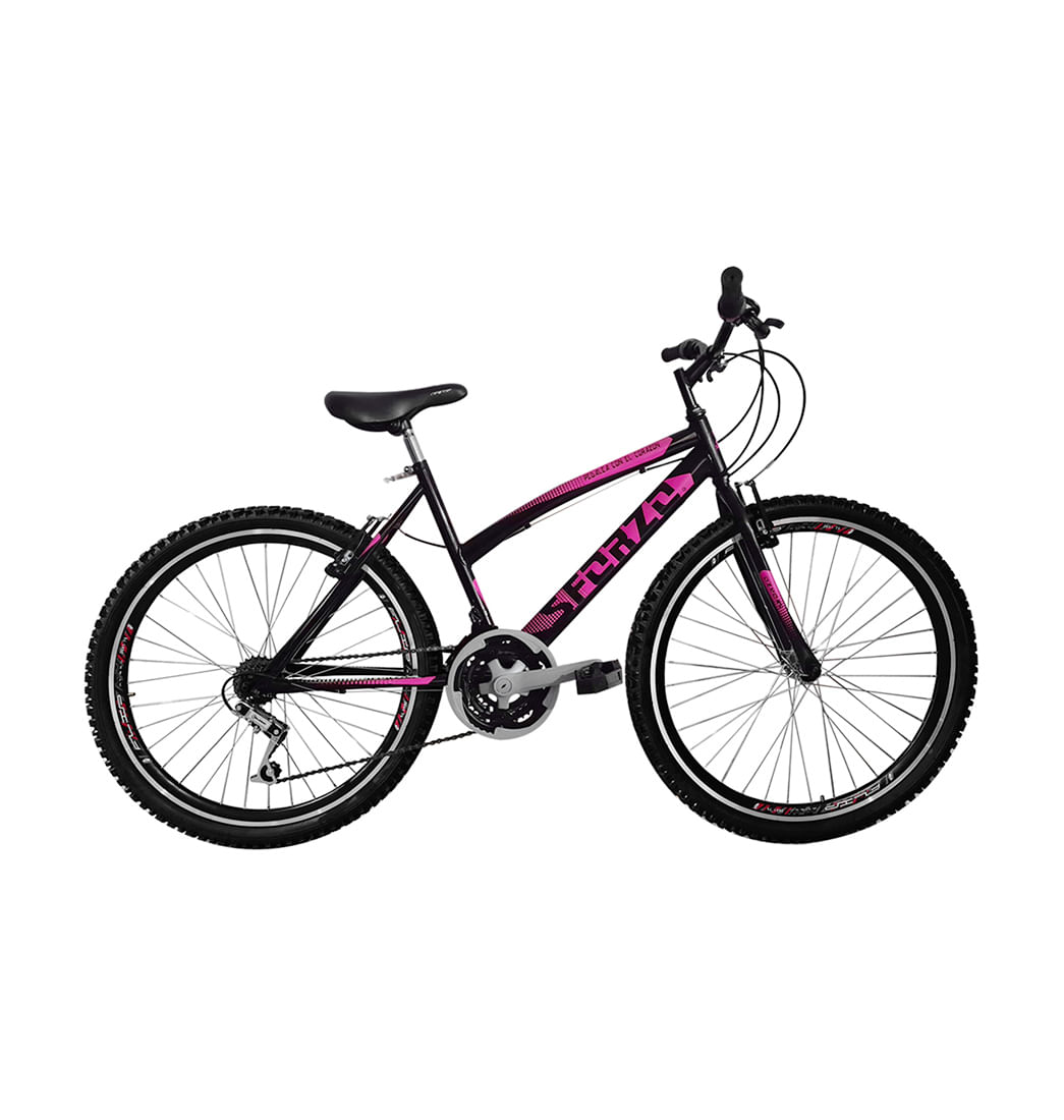 Bicicleta Niña Rin 24 Doble Pared 18 Cambios Sforzo - Negro