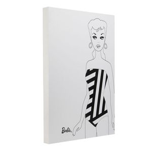 Cuadro Barbie B&N Silueta