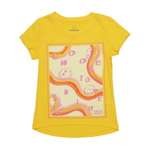 Camiseta Manga Corta Amarillo Soye Kids - Niñas