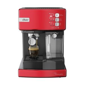Cafetera Automática de Espresso Roja PrimaLatte BVSTEM6603SS - Oster