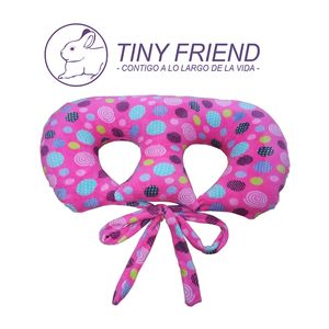 Cojín Lactancia Gemelar Rosado/Círculos - Tiny Friend