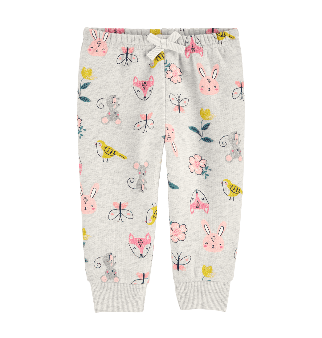Pantalón con Cordón Gris Niñas - Carter's