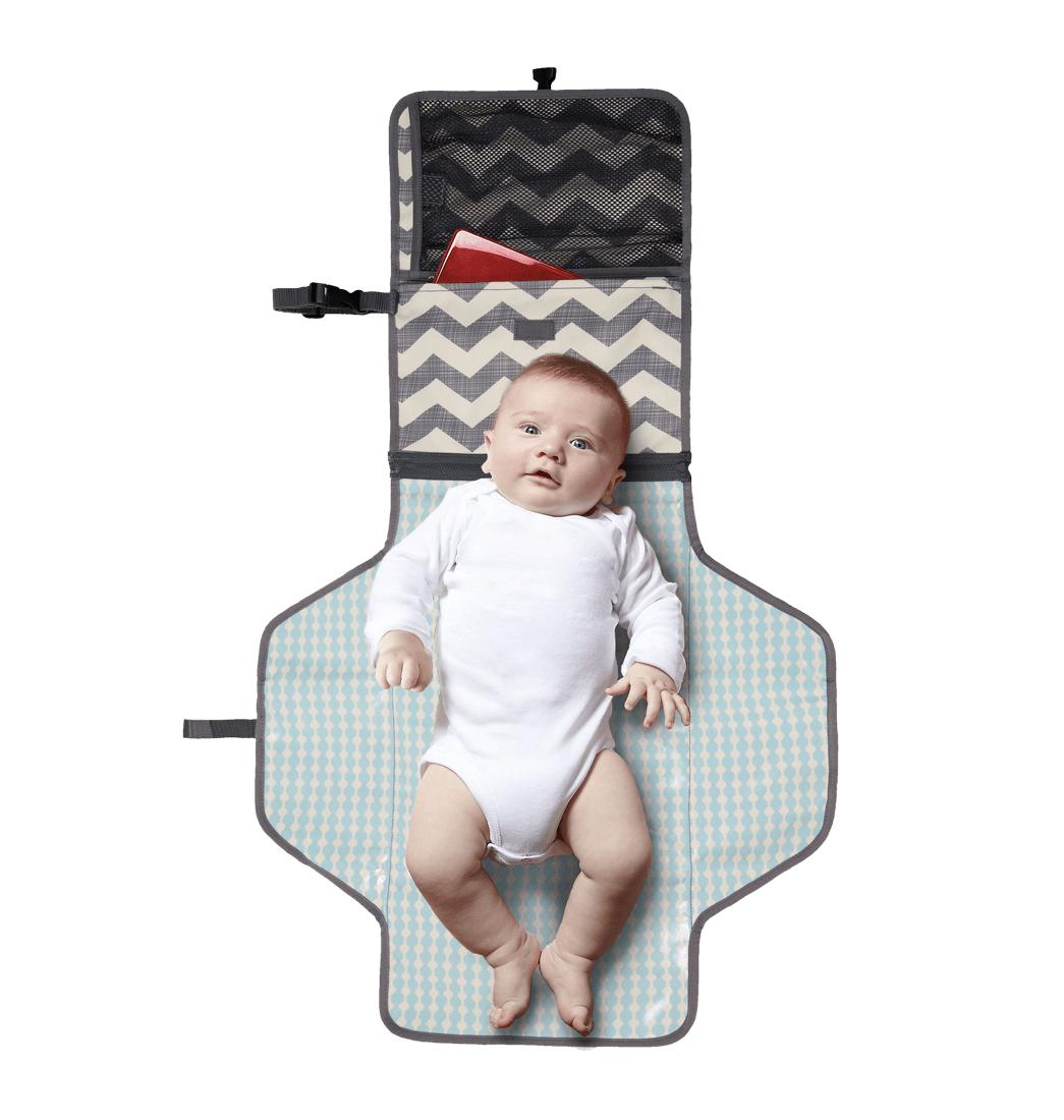  TDIAPERS Cambiador de bebé, cambiador portátil para bebé,  impermeable, reutilizable, cambiador de viaje para bebé recién nacido  (mariposa rosa dulce) : Bebés