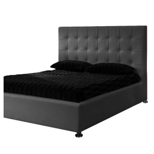 Combo Ilusión Espaldar y Base Cama Ekonomodo 160 - Gris Oscuro