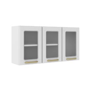Alacena 3 puertas de Vidrio Bertolini Colors-Blanco