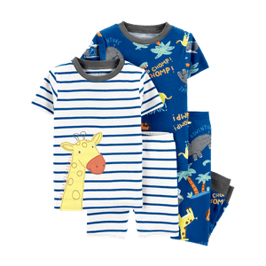 Set Pijama 2 Camisetas, 1 Pantalón y 1 Short Estampado Carter's - Bebé