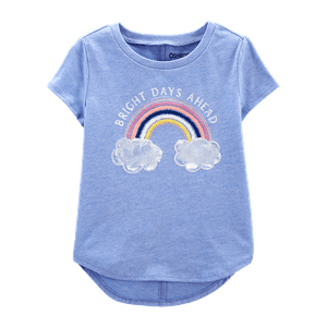 Camiseta Manga Corta Arcoíris Oshkosh - Bebés