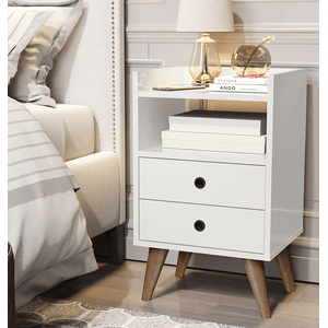 Mesa de Noche Laos Muebles 2020 - Blanco