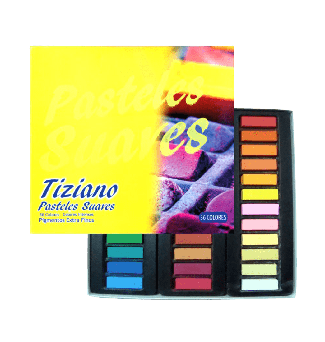 Tizas pastel Tiziano Suave x 12