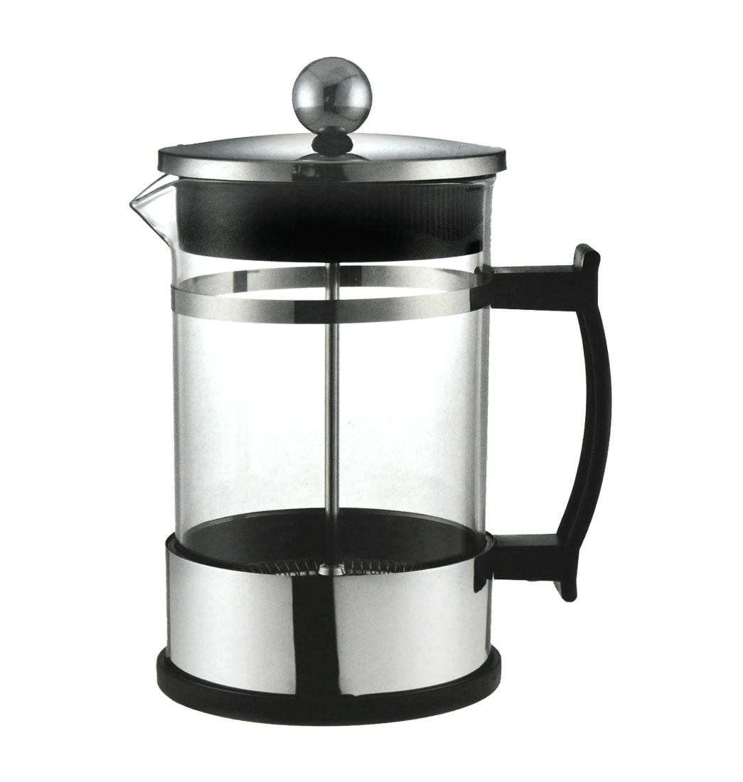 Prensa De Café Y Té Plateada Y Negra 800 Ml - Ikon | Knasta Chile