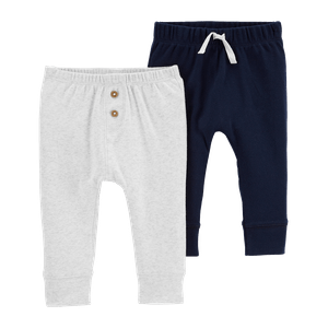 Set 2 Pantalones Gris y Azul Oscuro Niños - Carter's