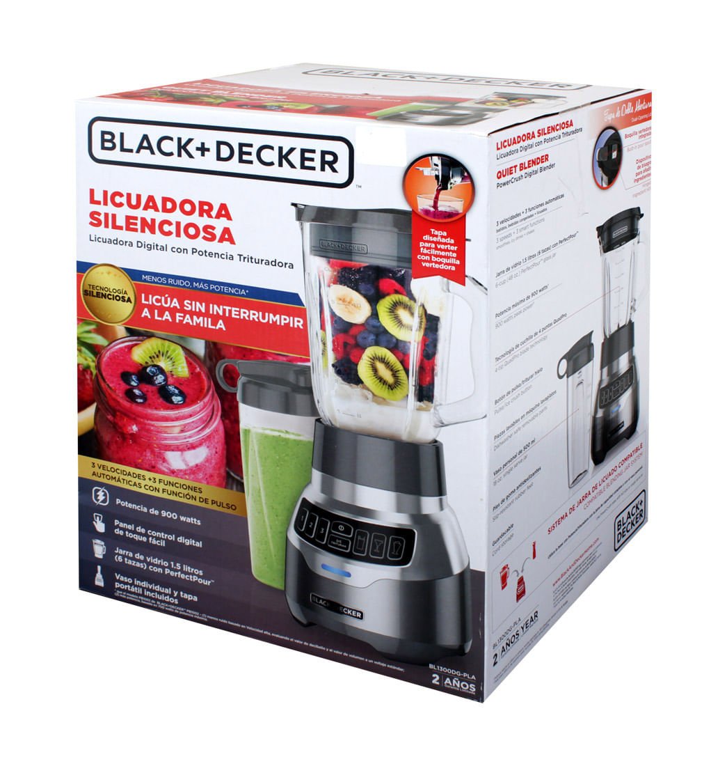 Licuadora Black + Decker PowerCrush Digital 3 velocidades BL1300DG