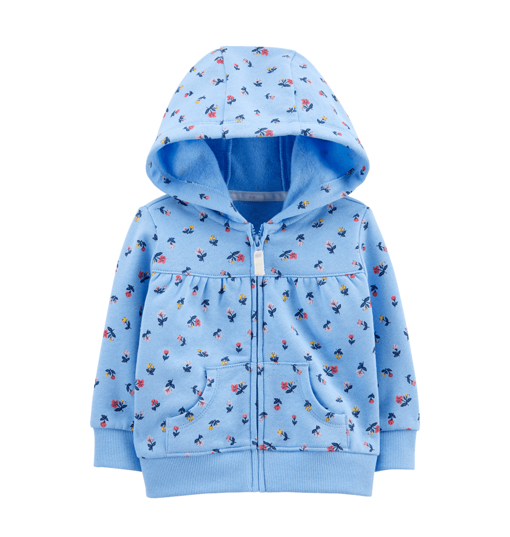 Chaqueta Flores Azul Niñas - Carter's