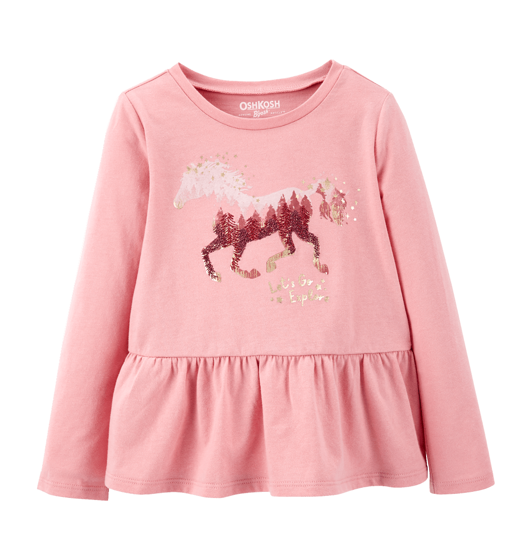 Blusa Manga Larga Rosada - Oshkosh