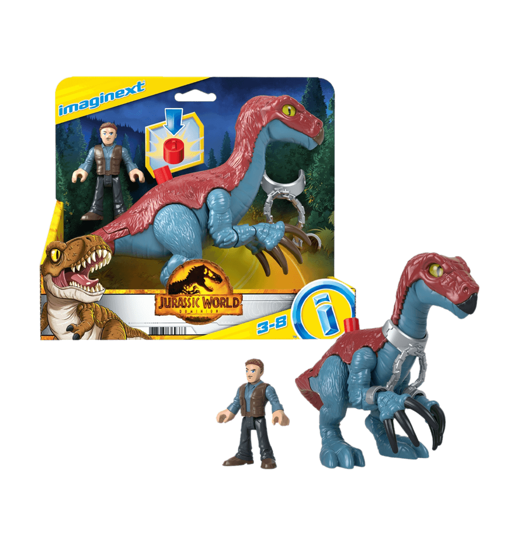 Set Dinosaurio Jurassic World: Therizinosaurus y Owen - Imaginext