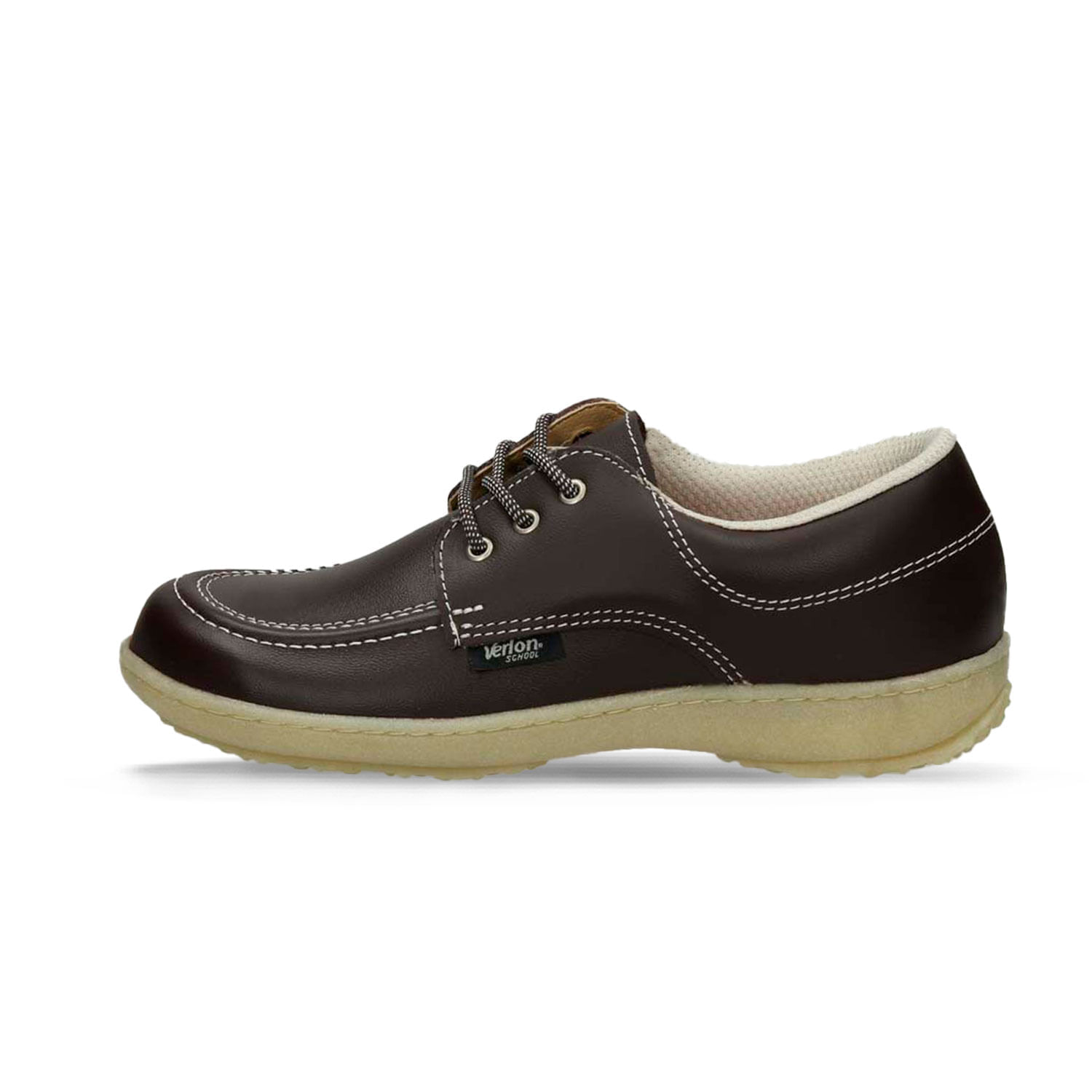 Zapatillas Escolares Café Verlon Diana Gold Escolar