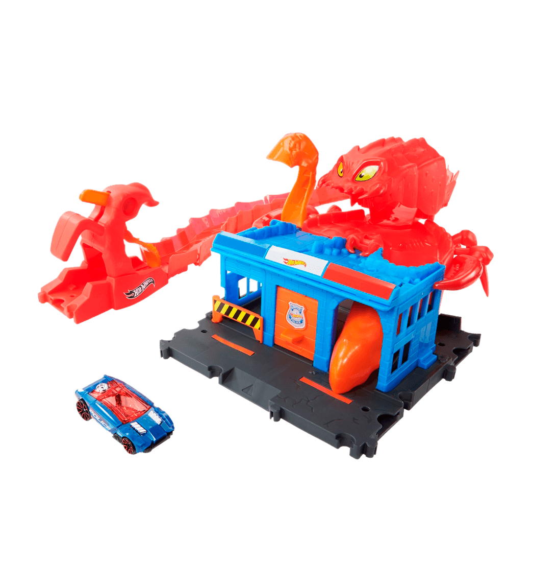 Pista de hot wheels policia hot sale