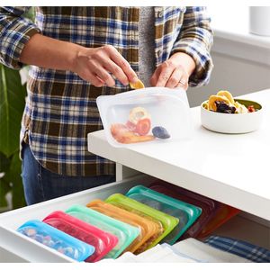 Bolsa Reutilizable Stasher Silicona Transparen- Caja Averiada