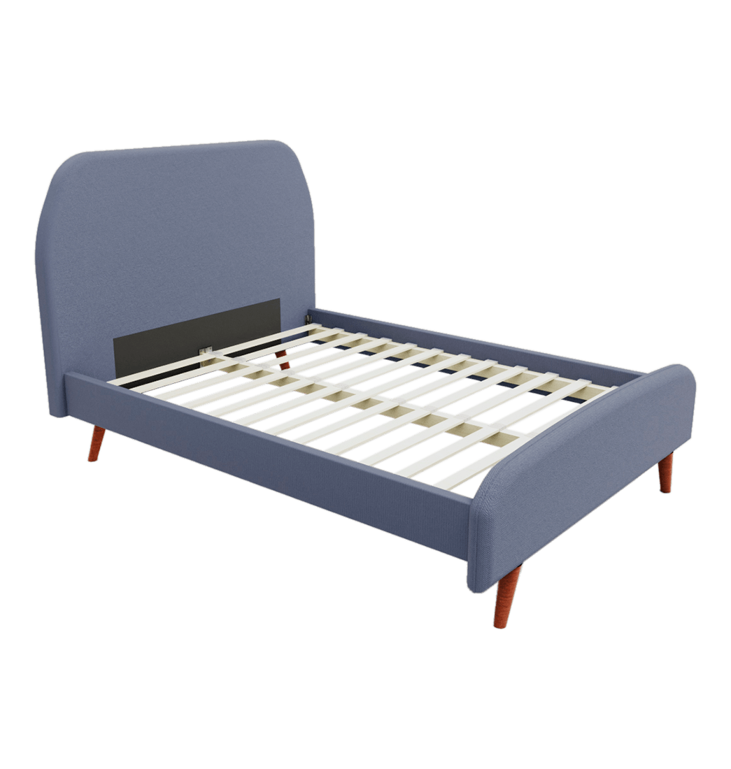 Cama Semidoble con Espaldar Gris Andreu - Luft and Drom