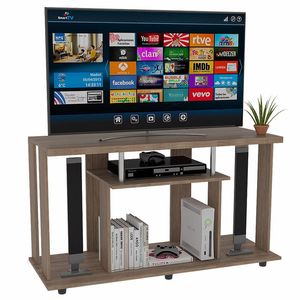 Mesa para TV Alpin, Beige, con espacio para televisor de hasta 50 pulgadas