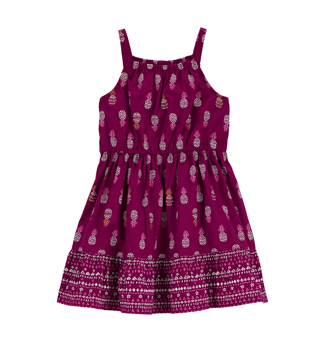 Vestido Manga Sisa Morado Infantil - Carter's