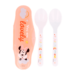 Set Estuche de Cubiertos 2 Piezas Minnie - Disney Baby