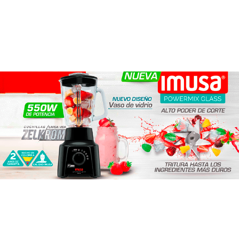 Licuadora imusa powermix 5 velocidades sale