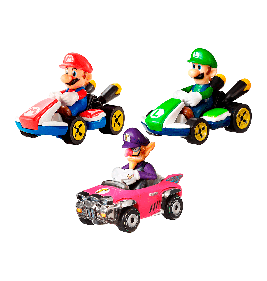 Carro mario kart online hot wheels