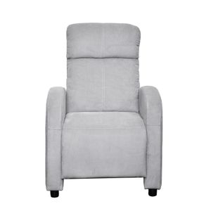 Silla Reclinable Inoa, Gris Claro, con sistema reclinable de botón para mayor comodidad